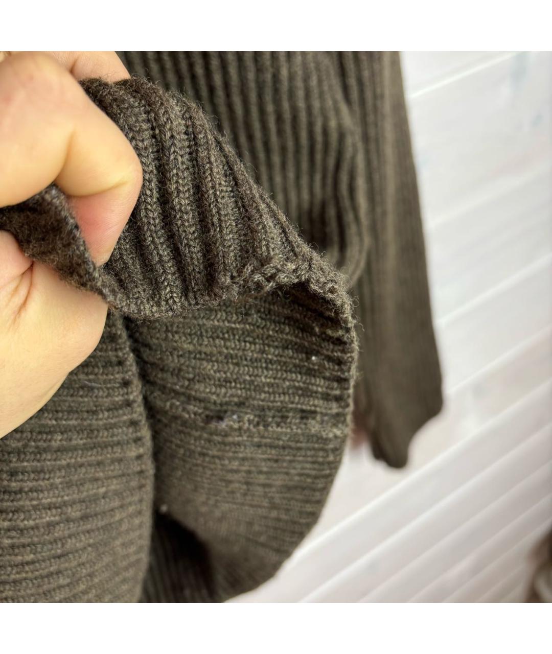 STONE ISLAND Хаки шерстяной джемпер / свитер, фото 7