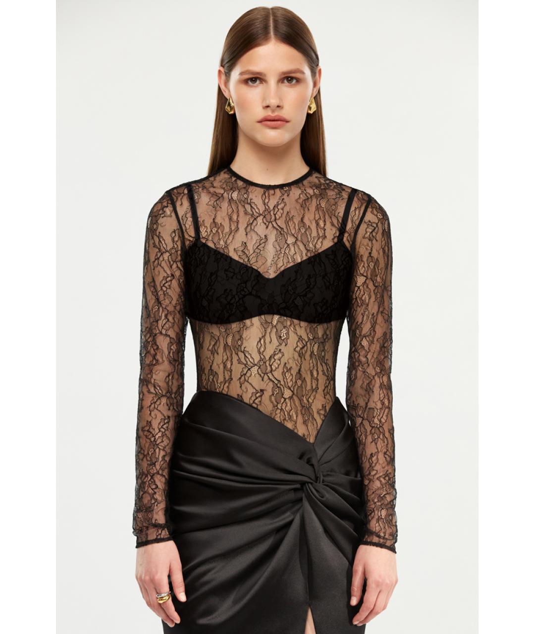 RASARIO Черное атласное платье, фото 5