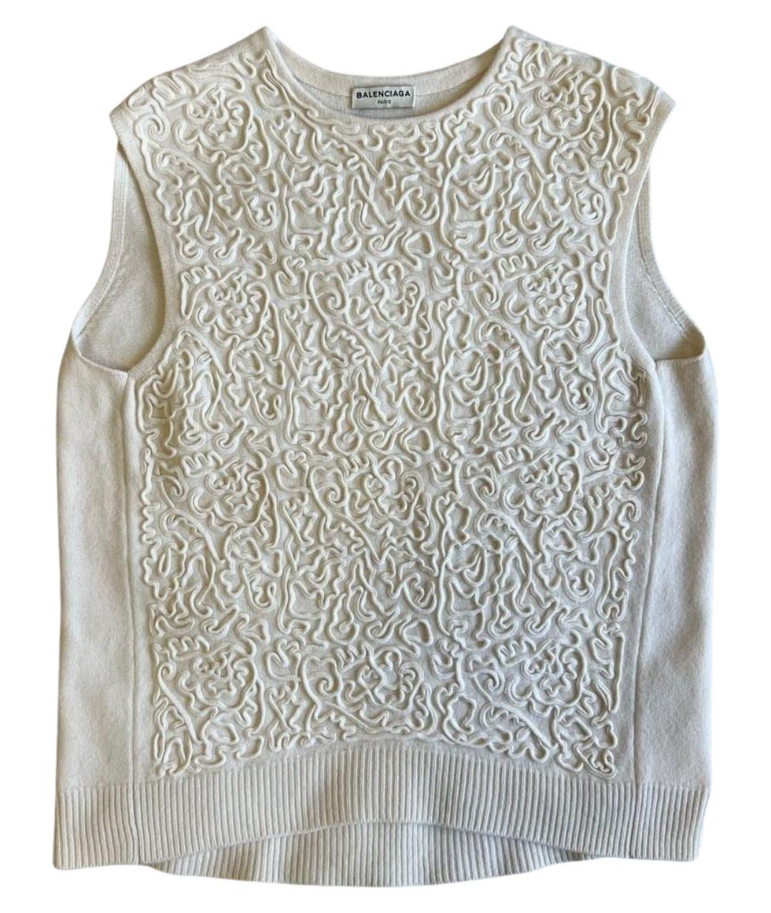 BALENCIAGA Бежевая шерстяная жилетка, фото 1