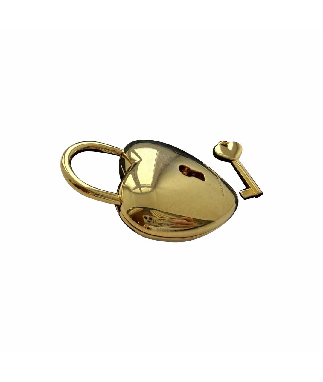 SAINT LAURENT Золотой брелок, фото 1