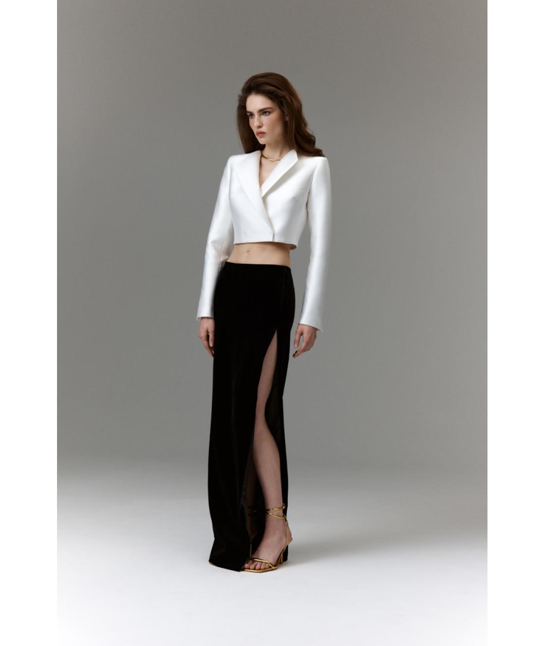 RASARIO Коричневая бархатная юбка макси, фото 4