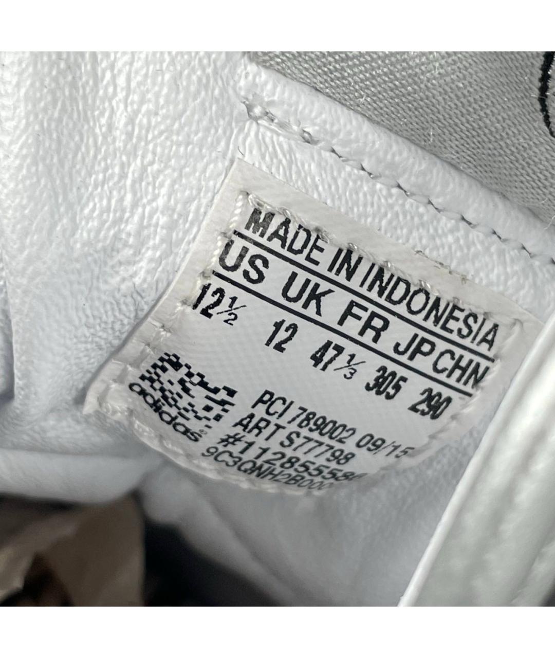 ADIDAS Серебряные высокие кроссовки / кеды из лакированной кожи, фото 4