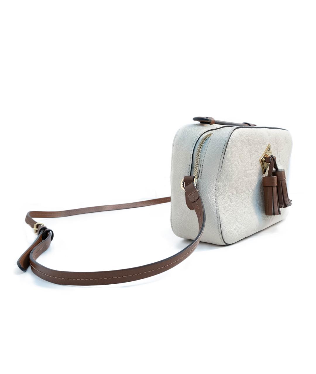 LOUIS VUITTON Белая кожаная сумка через плечо, фото 2