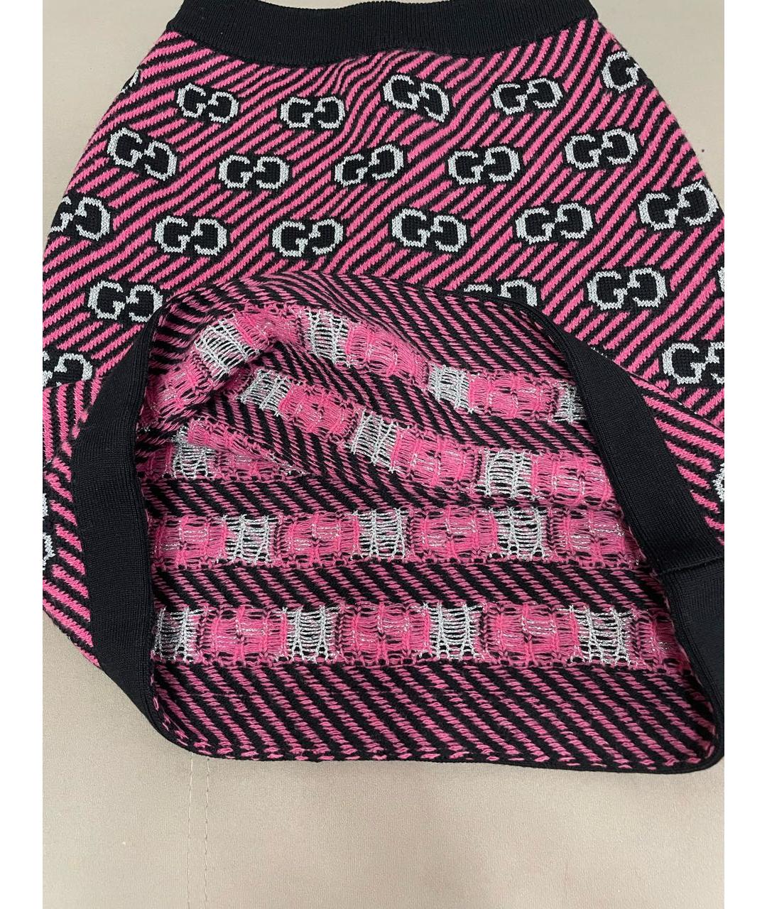 GUCCI Мульти шерстяная юбка миди, фото 7