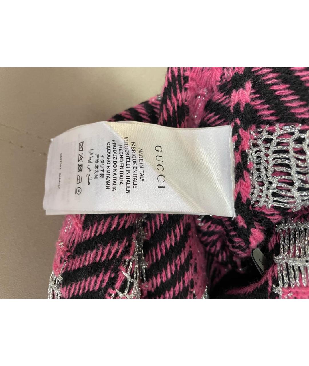 GUCCI Мульти шерстяная юбка миди, фото 4