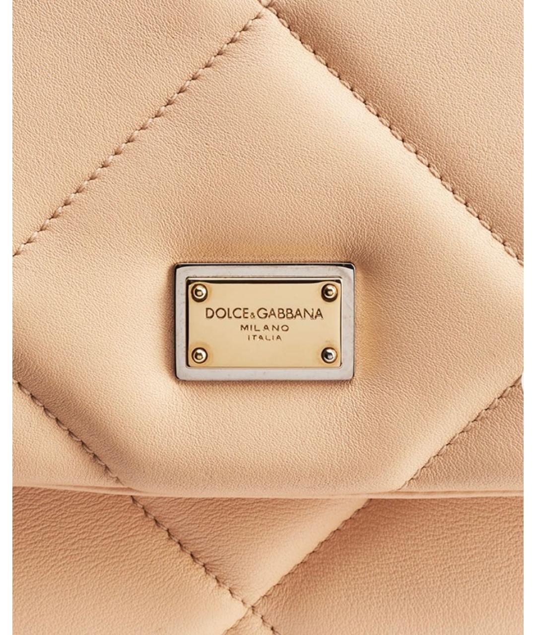 DOLCE&GABBANA Кожаная сумка тоут, фото 7