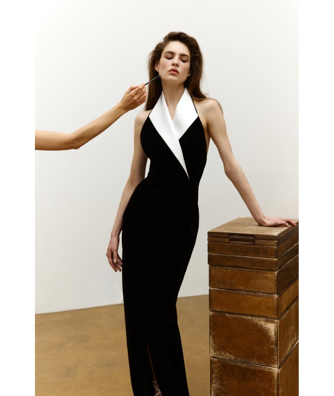 RASARIO Черное полиэстеровое вечернее платье, фото 3