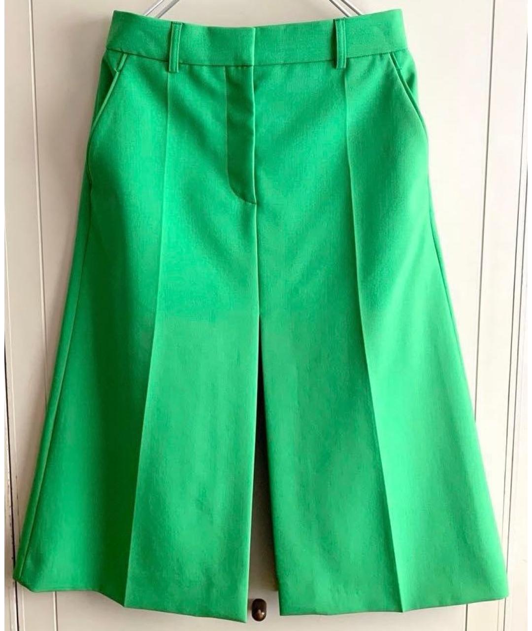 STELLA MCCARTNEY Зеленая шерстяная юбка миди, фото 9