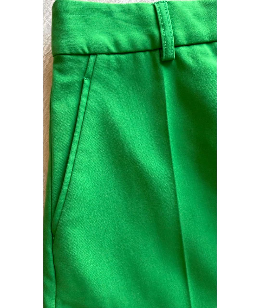 STELLA MCCARTNEY Зеленая шерстяная юбка миди, фото 7