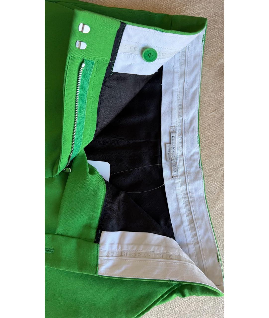 STELLA MCCARTNEY Зеленая шерстяная юбка миди, фото 4