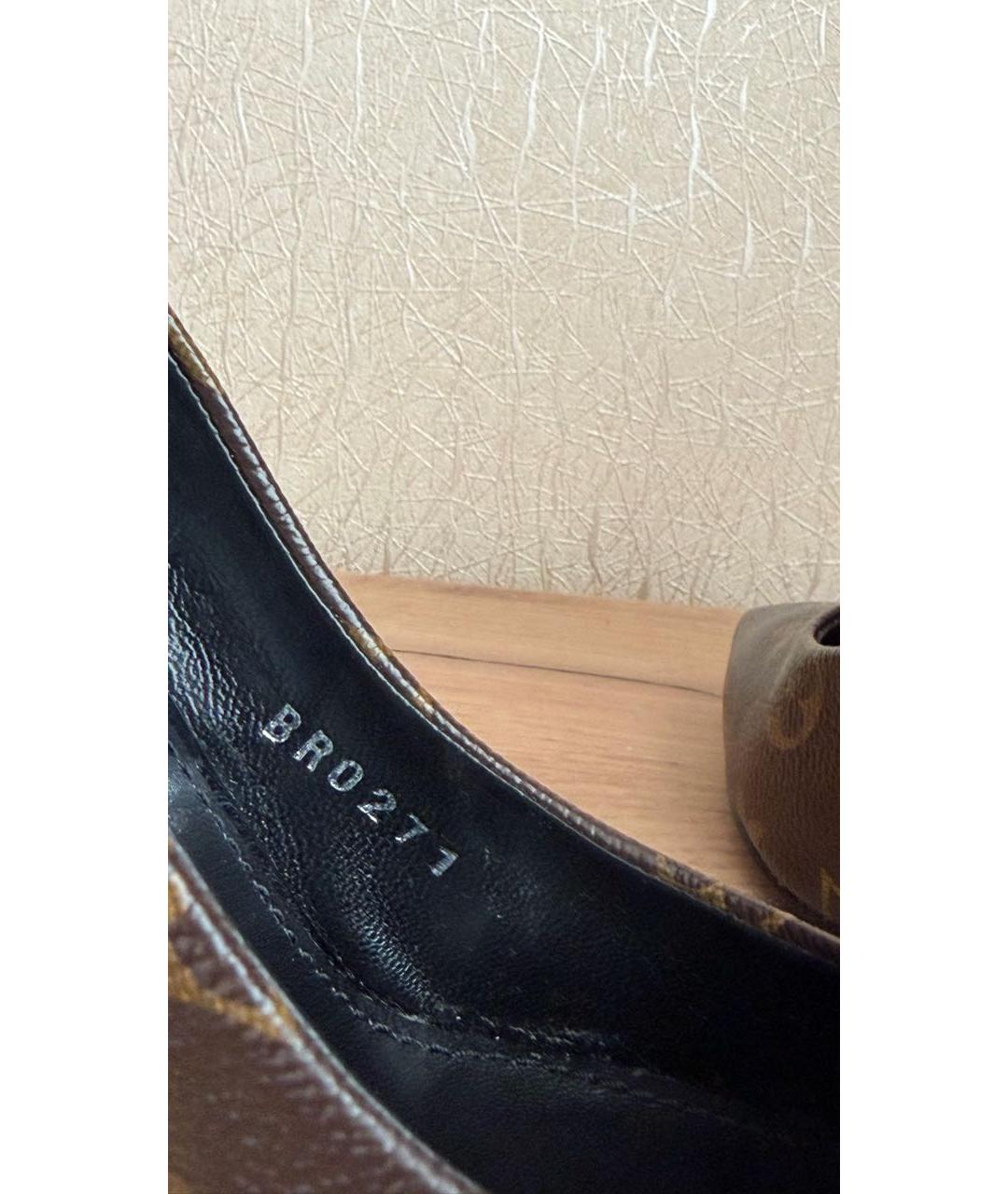 LOUIS VUITTON Коричневые туфли, фото 5