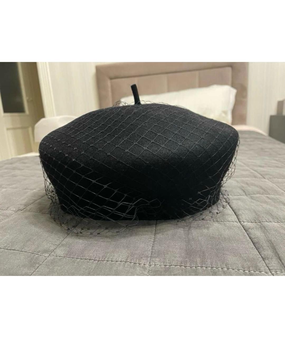 CHRISTIAN DIOR Черная кашемировая шляпа, фото 2