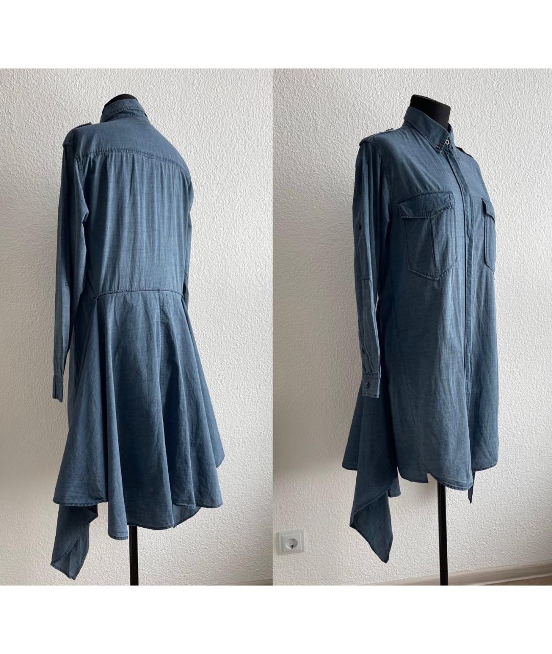 ISABEL MARANT ETOILE Голубое вискозное повседневное платье, фото 5