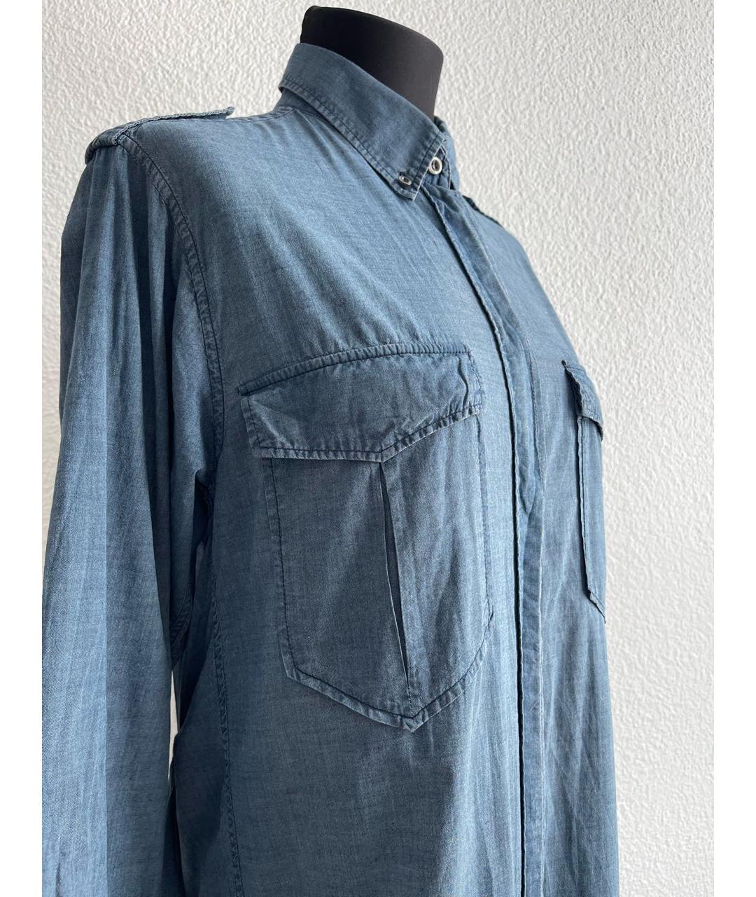 ISABEL MARANT ETOILE Голубое вискозное повседневное платье, фото 7