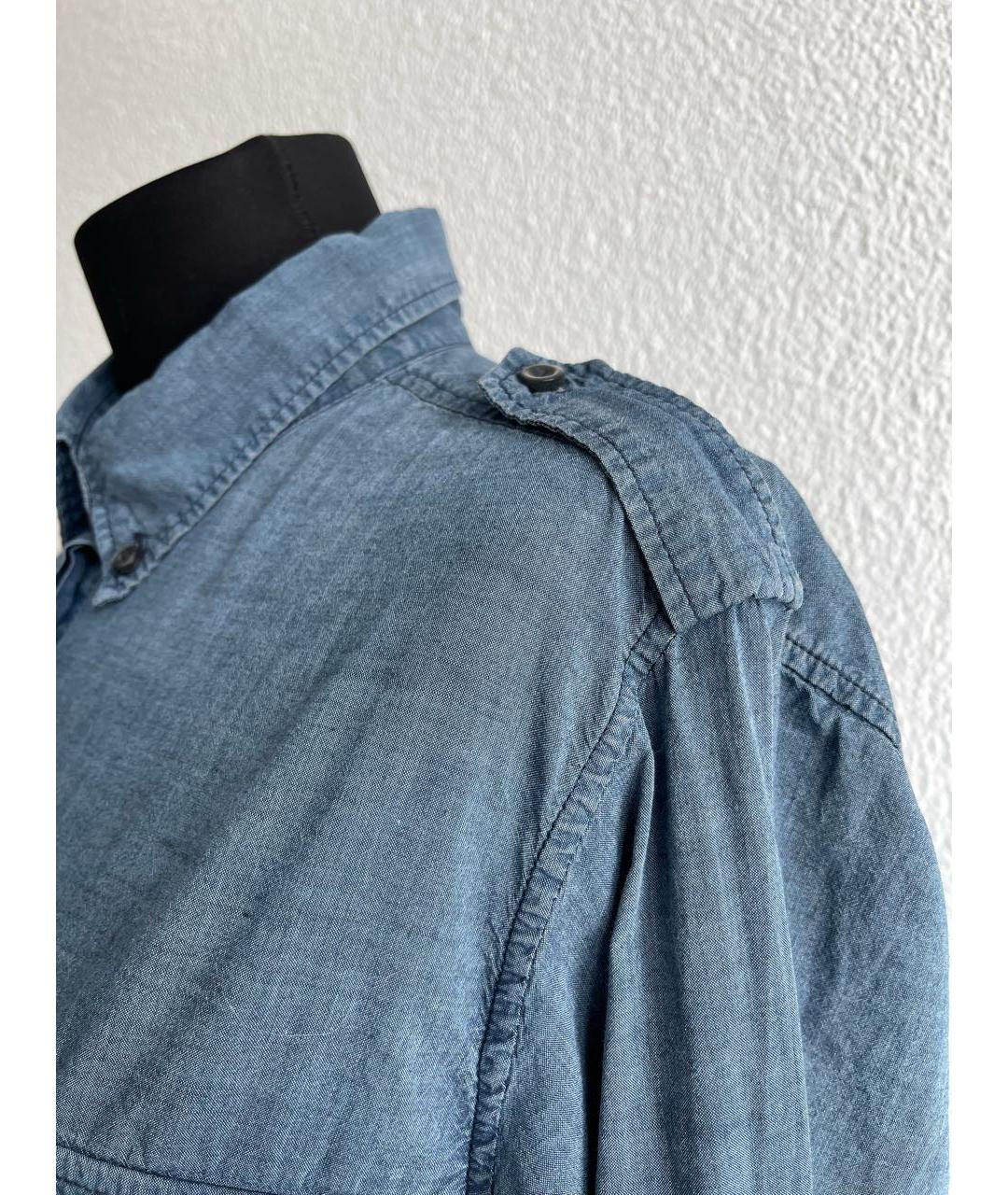 ISABEL MARANT ETOILE Голубое вискозное повседневное платье, фото 6