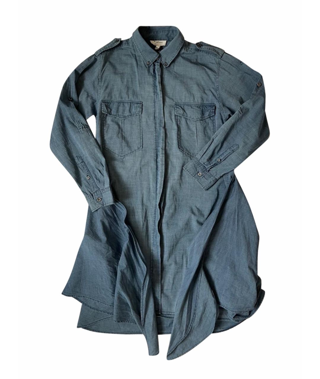 ISABEL MARANT ETOILE Голубое вискозное повседневное платье, фото 1