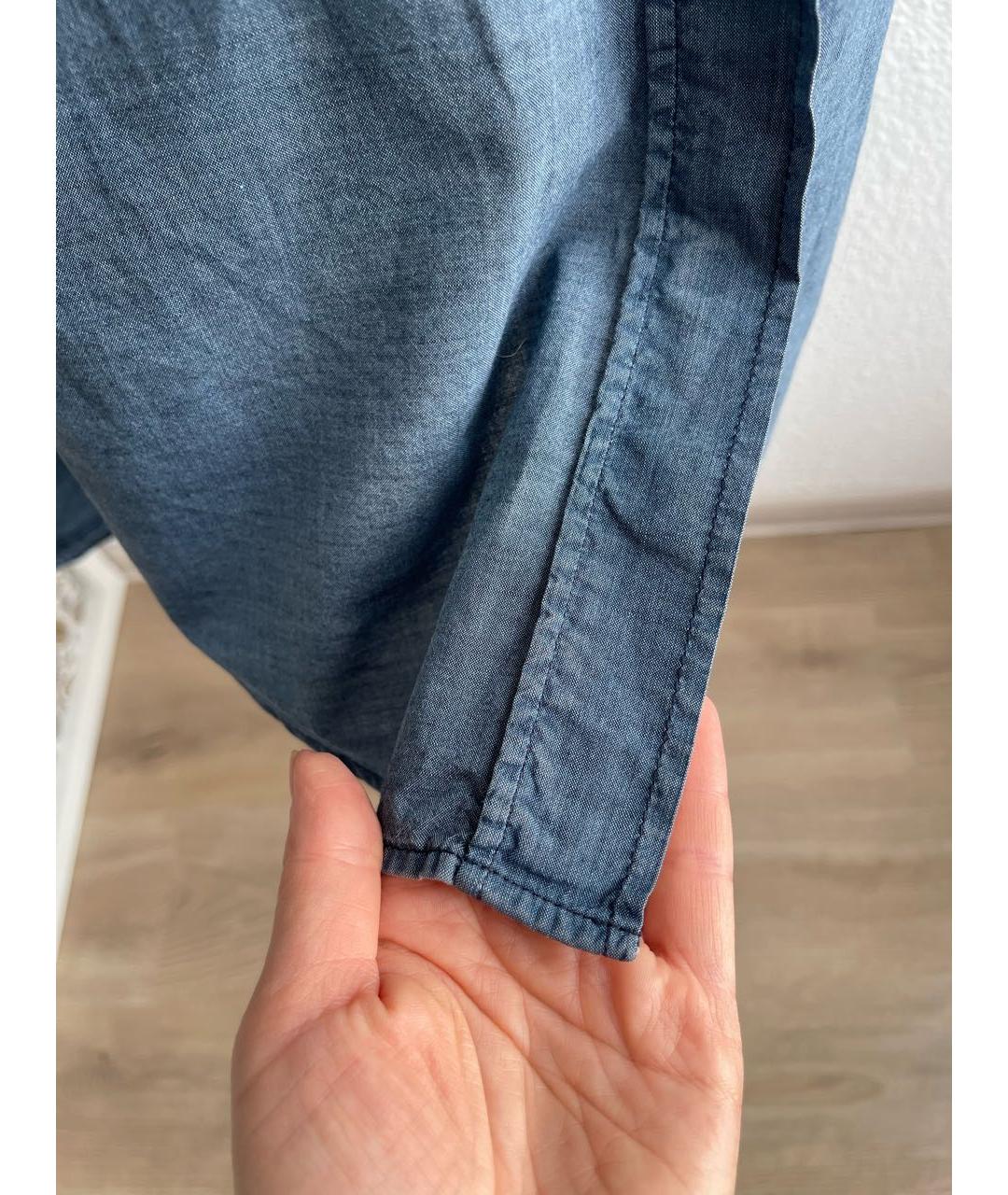 ISABEL MARANT ETOILE Голубое вискозное повседневное платье, фото 8