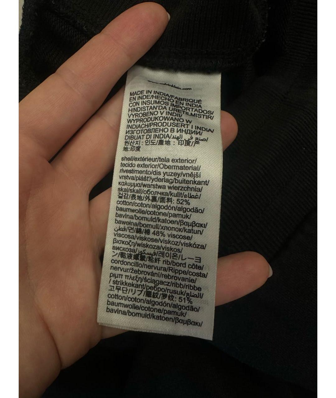 CALVIN KLEIN Черные хлопковые спортивные брюки и шорты, фото 7