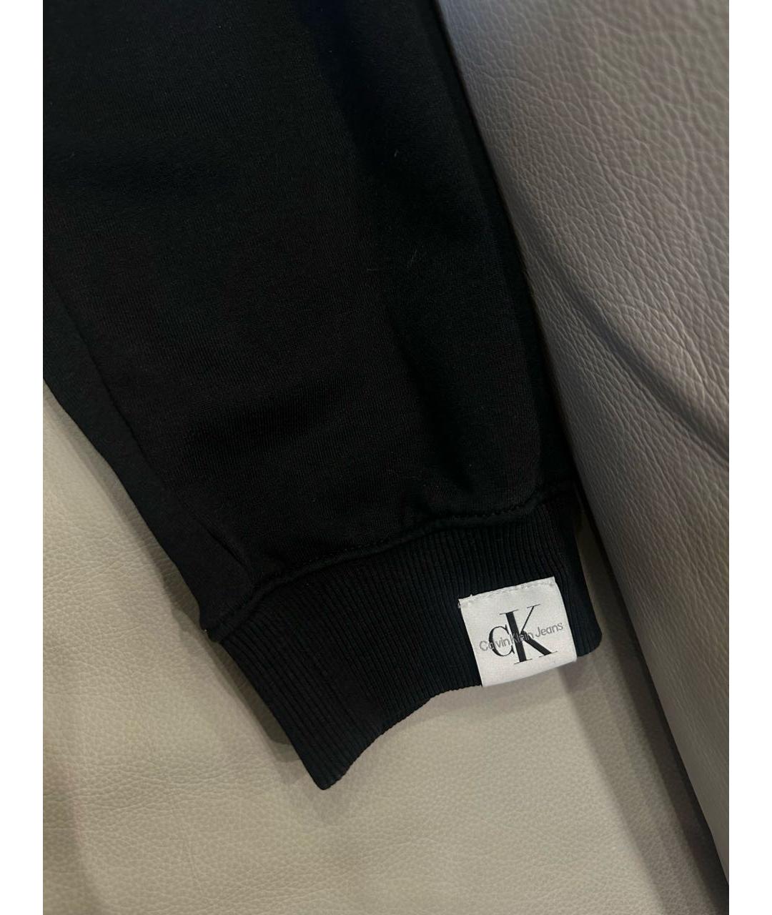 CALVIN KLEIN Черные хлопковые спортивные брюки и шорты, фото 6