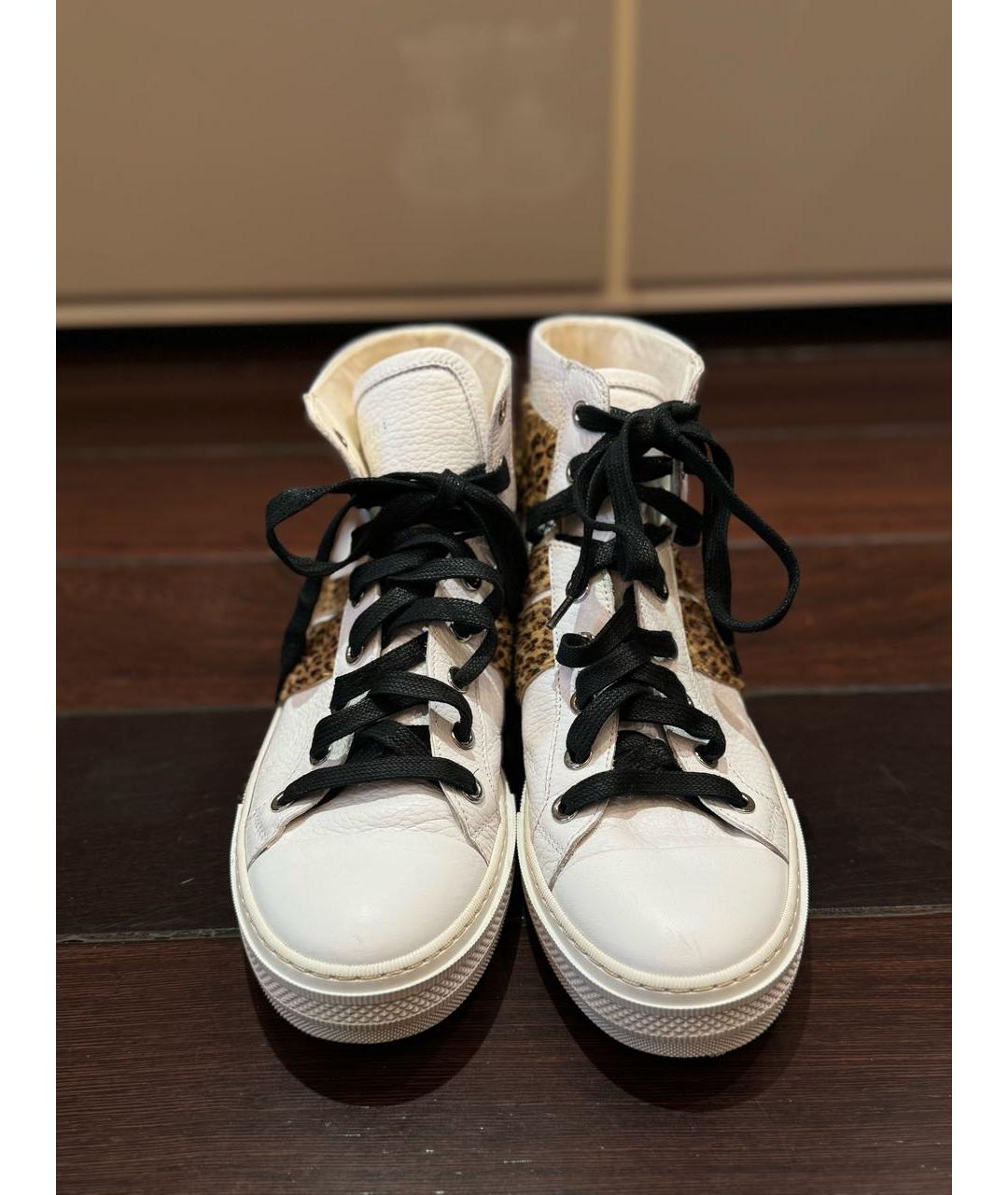 AMIRI Белые кожаные кеды, фото 2