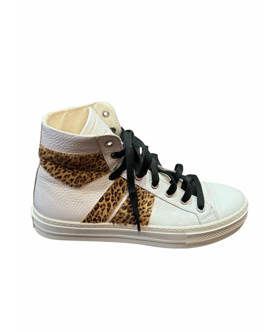 AMIRI Белые кожаные кеды, фото 1