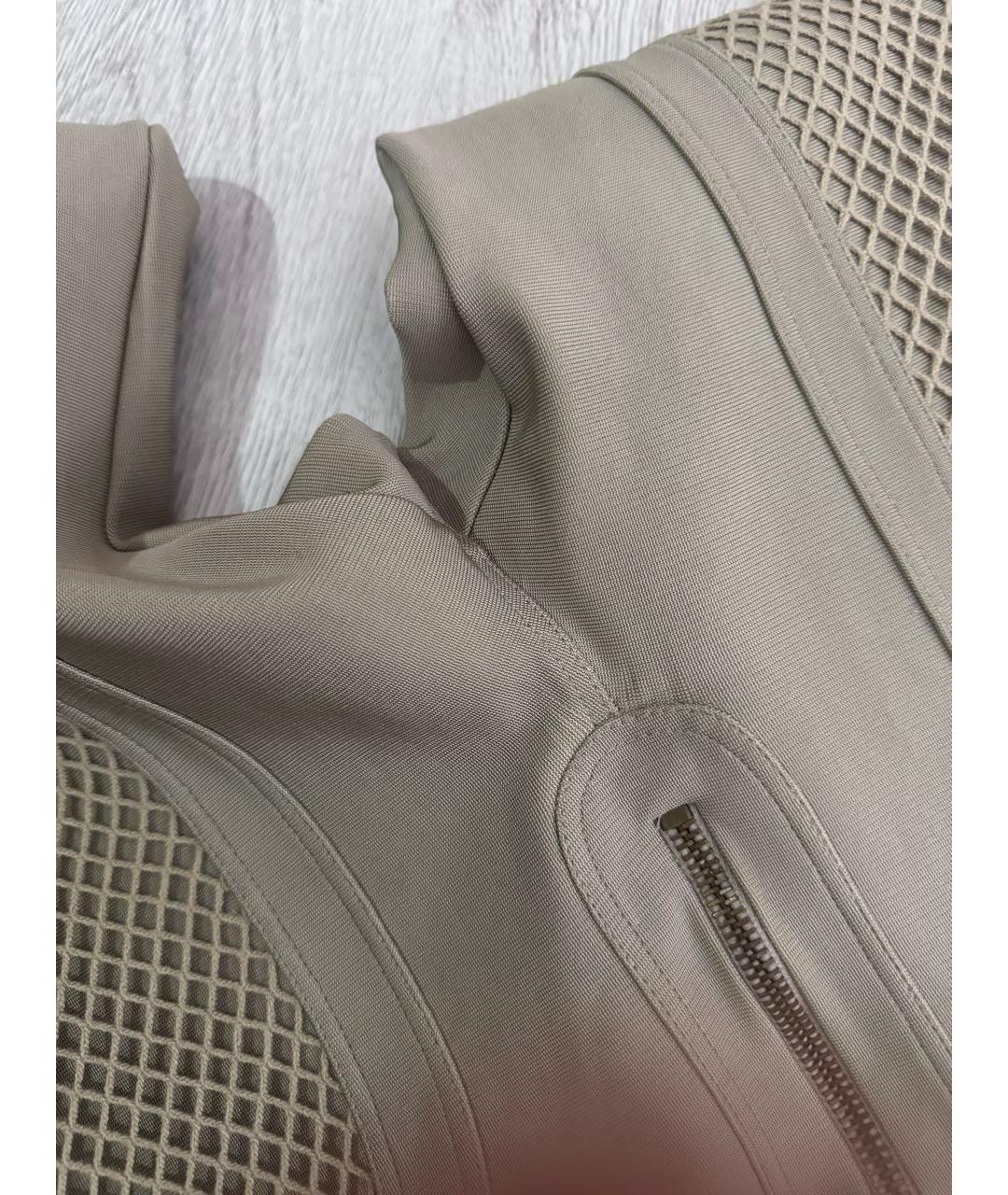 BURBERRY Бежевые вискозные леггинсы и велосипедки, фото 8