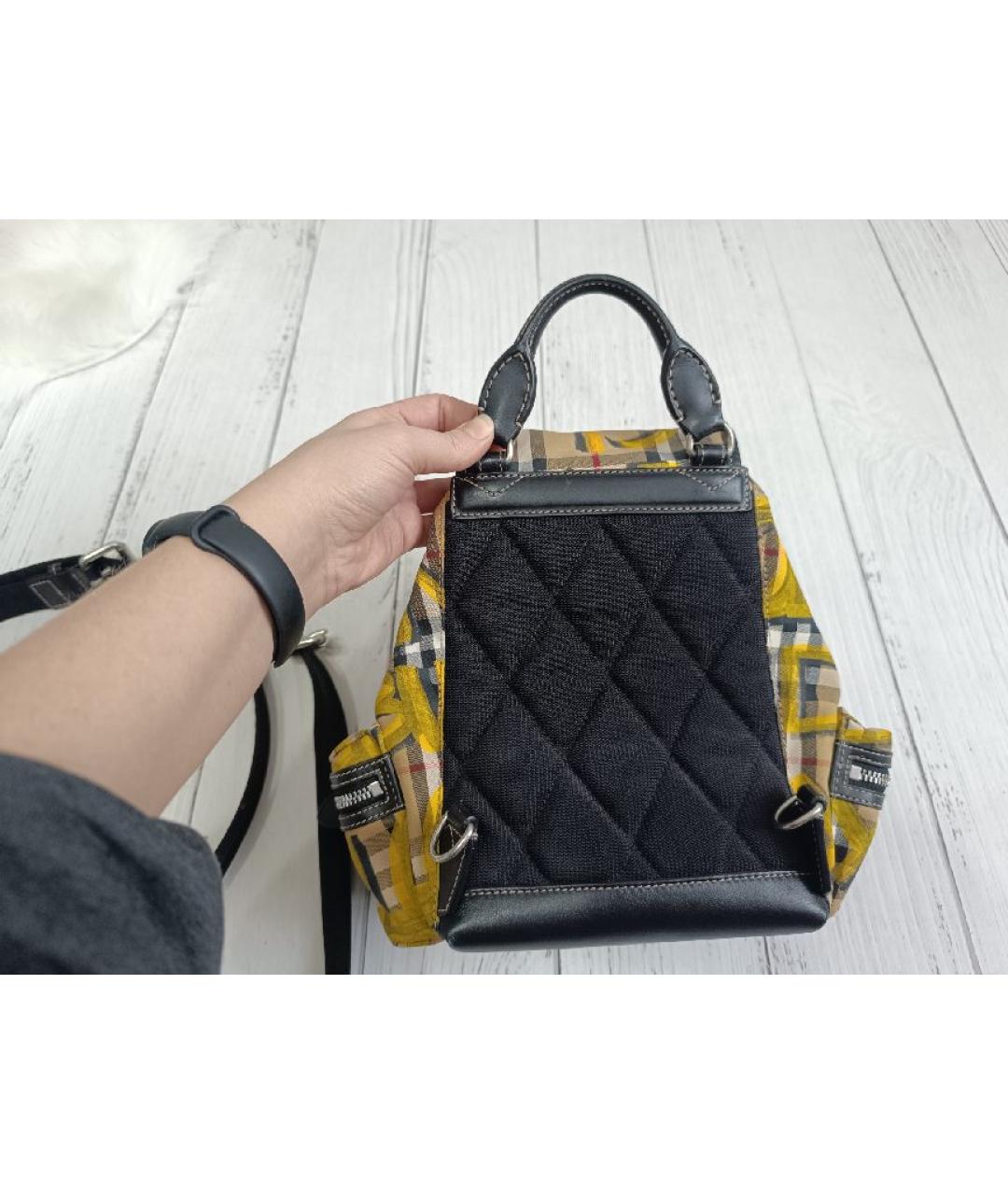 BURBERRY Мульти тканевый рюкзак, фото 3