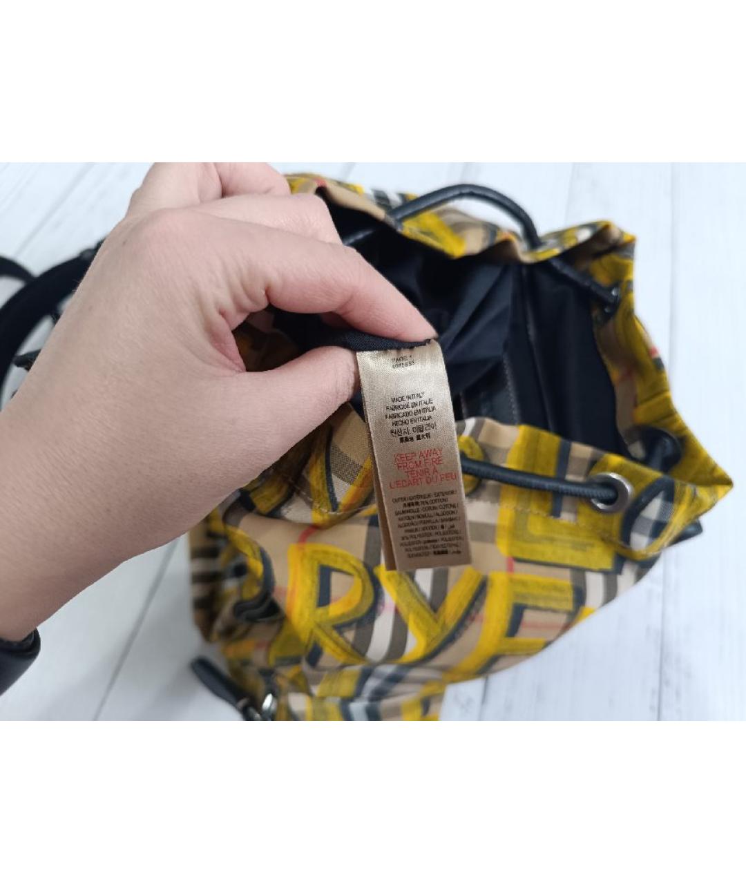 BURBERRY Мульти тканевый рюкзак, фото 6