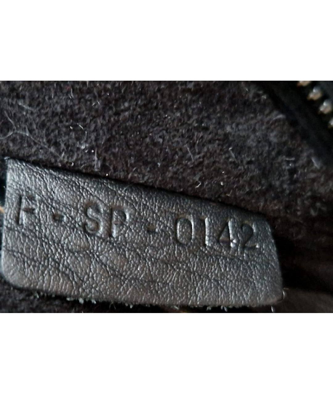 CELINE Черная кожаная сумка тоут, фото 5