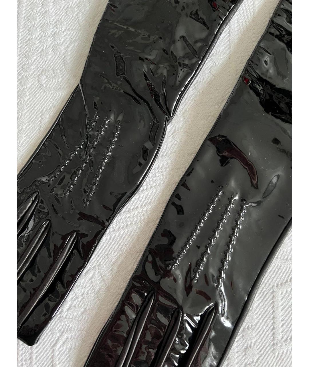 CHRISTIAN DIOR Черные перчатки, фото 4