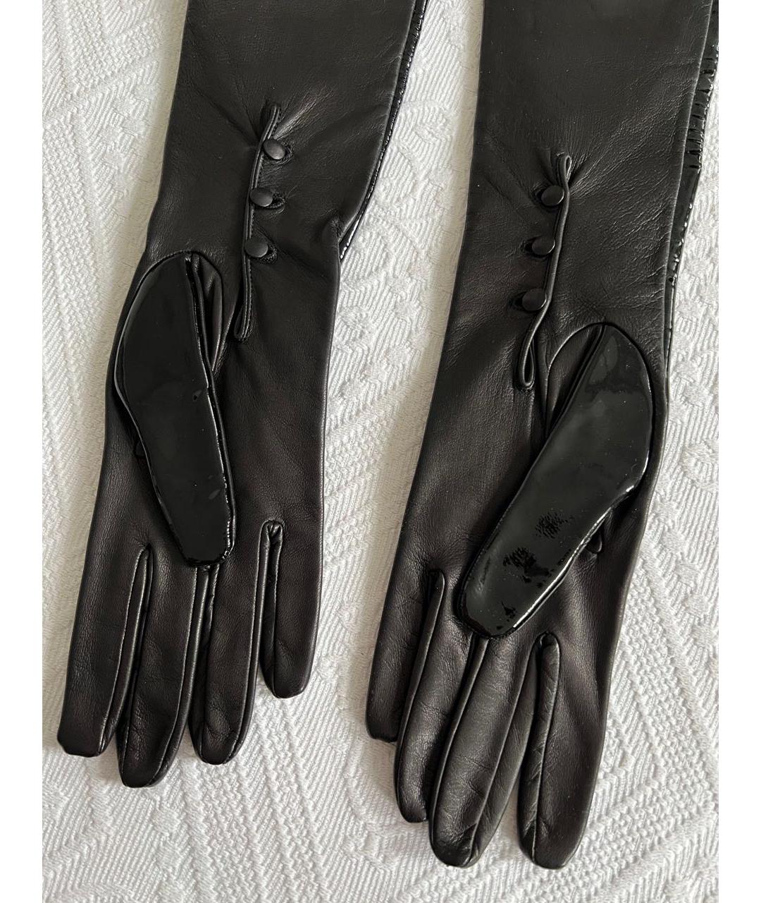 CHRISTIAN DIOR Черные перчатки, фото 3