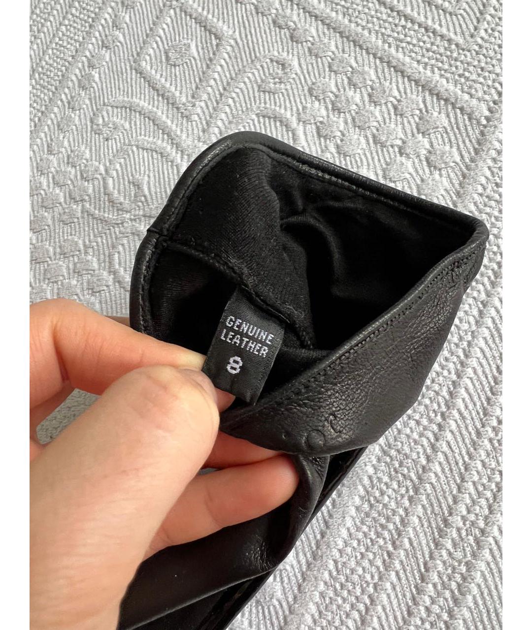 CHRISTIAN DIOR Черные перчатки, фото 6