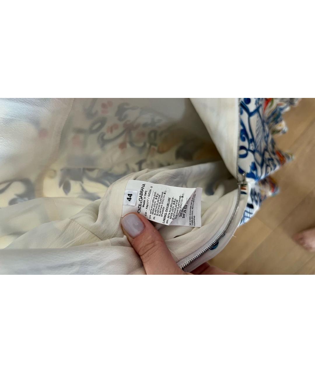 DOLCE&GABBANA Мульти шелковый сарафан, фото 4