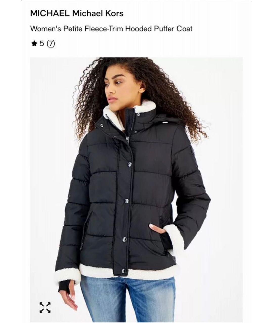 MICHAEL KORS Черная полиэстеровая куртка, фото 5