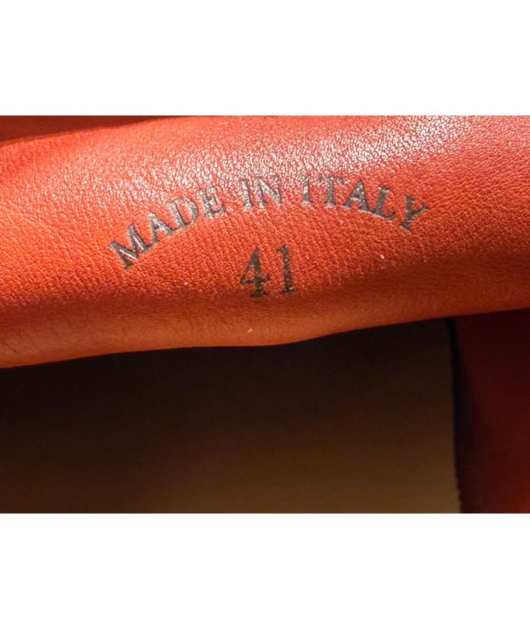 LORO PIANA Красные замшевые лоферы, фото 6