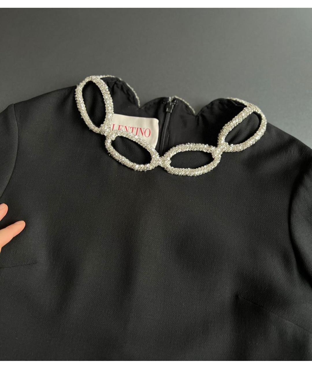 VALENTINO Черное повседневное платье, фото 8