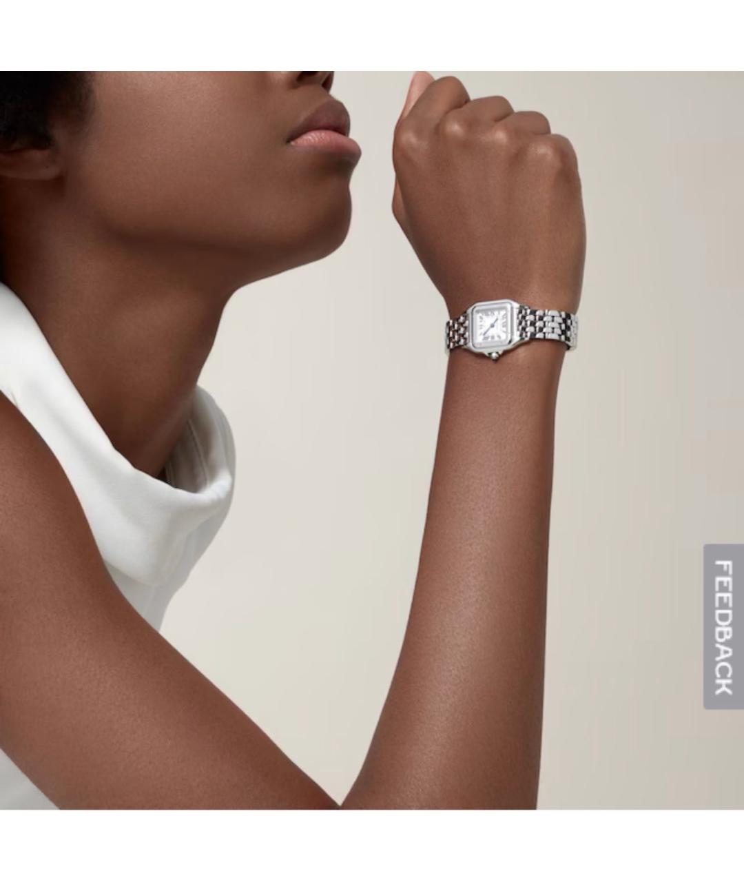 CARTIER Белые часы, фото 7