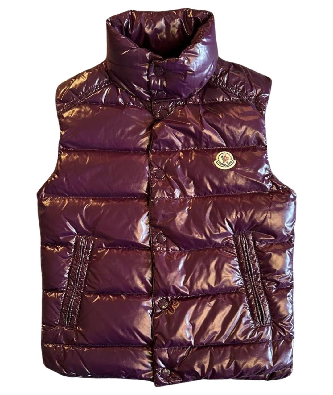 MONCLER Фиолетовый полиамидовый жилет, фото 1