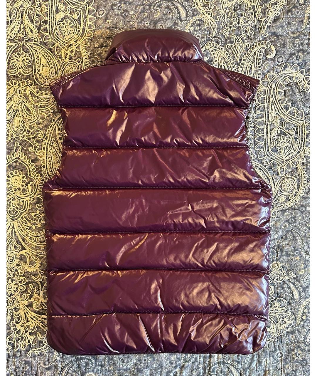 MONCLER Фиолетовый полиамидовый жилет, фото 2