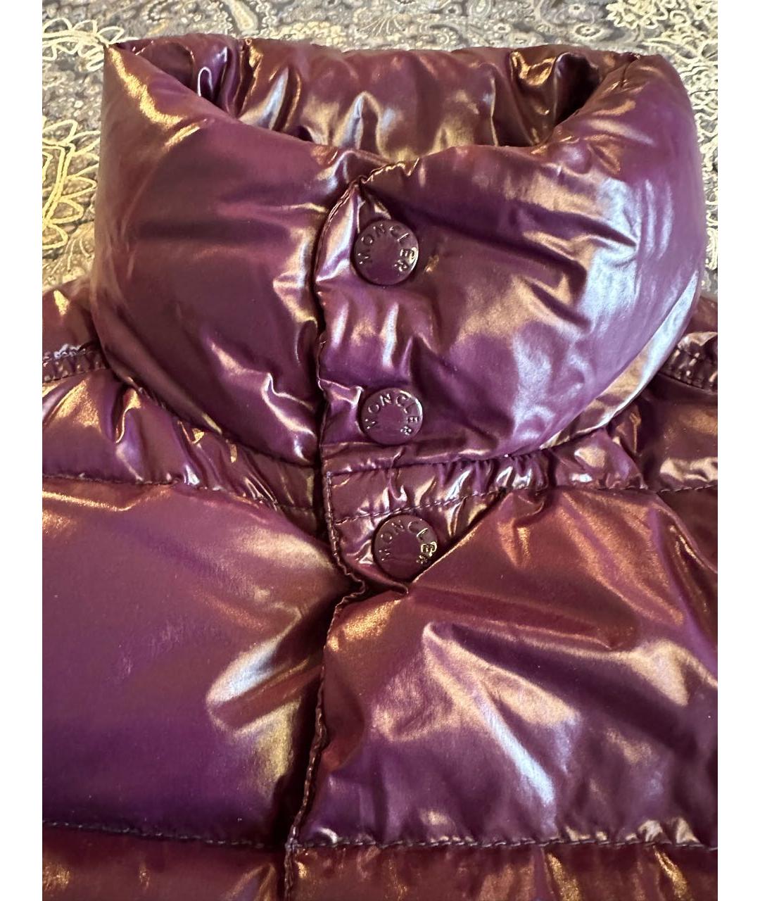 MONCLER Фиолетовый полиамидовый жилет, фото 5