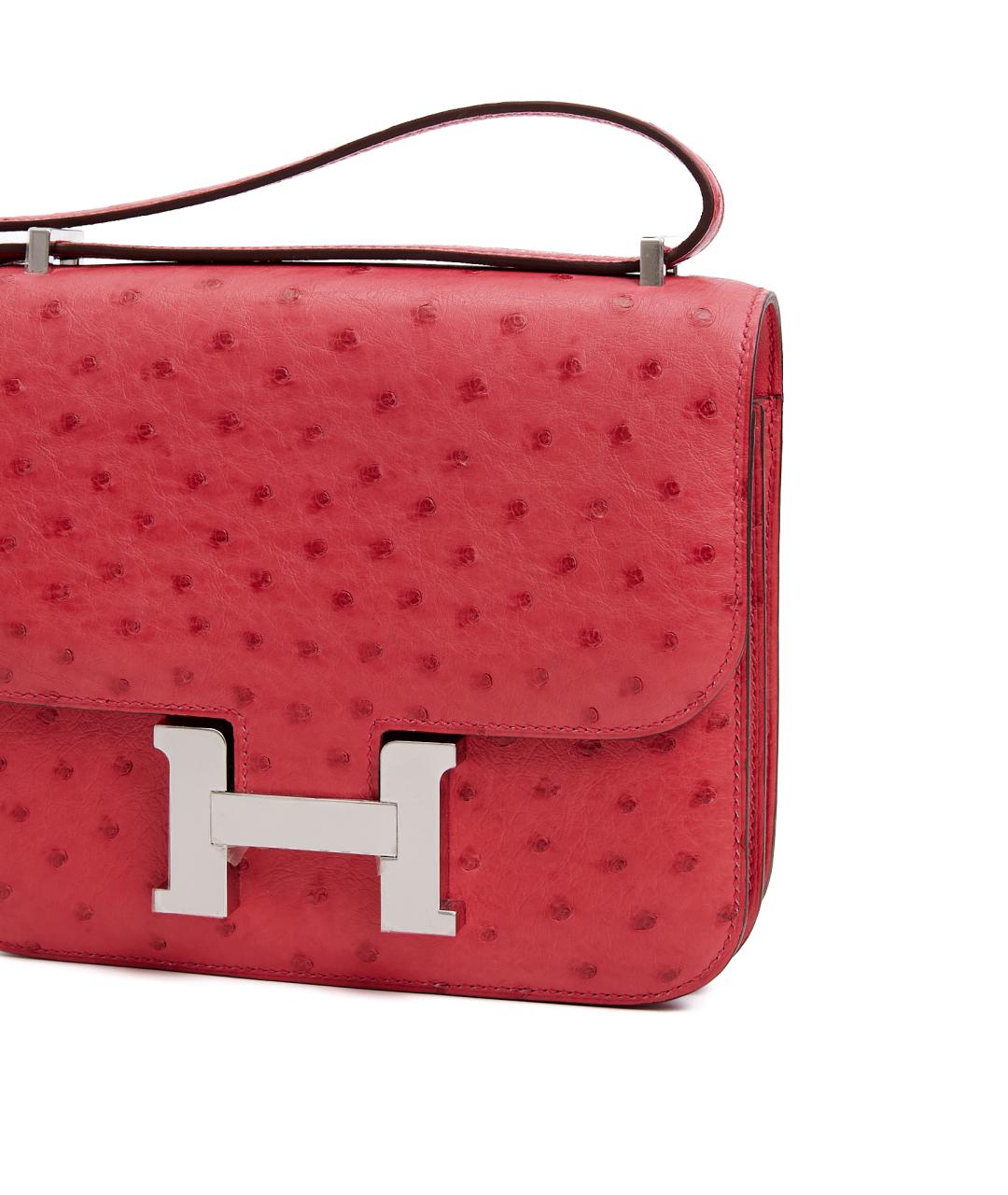 HERMES Розовая кожаная сумка через плечо, фото 7