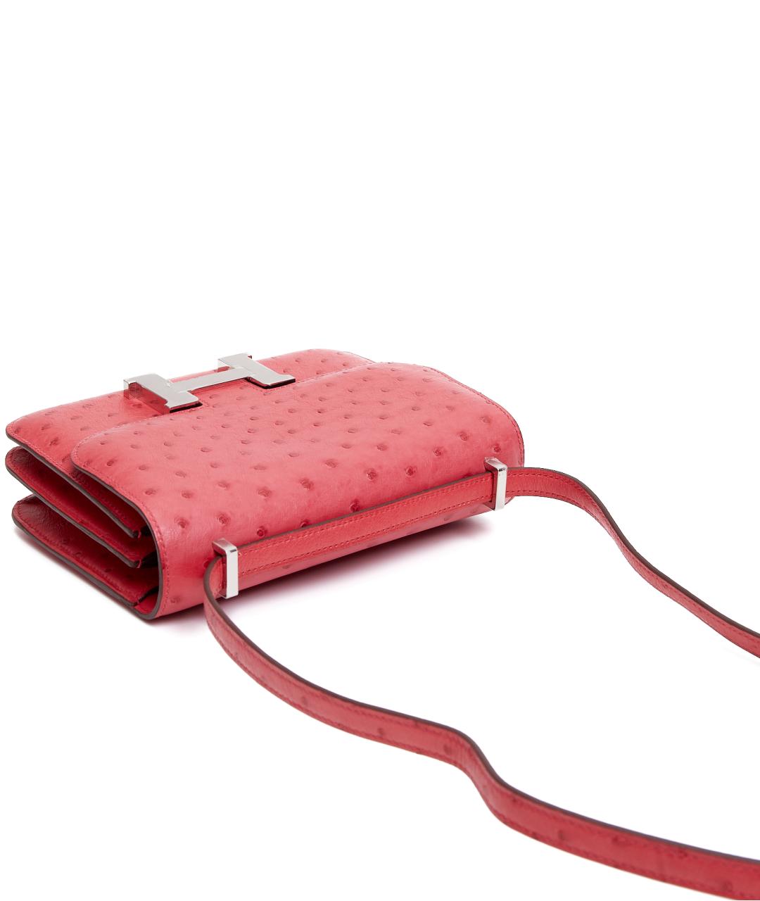 HERMES Розовая кожаная сумка через плечо, фото 6