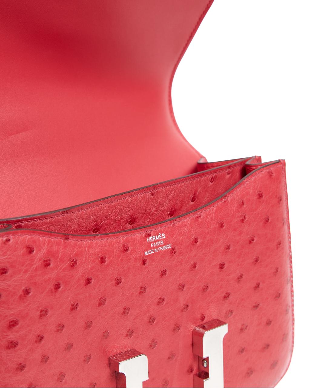 HERMES Розовая кожаная сумка через плечо, фото 4