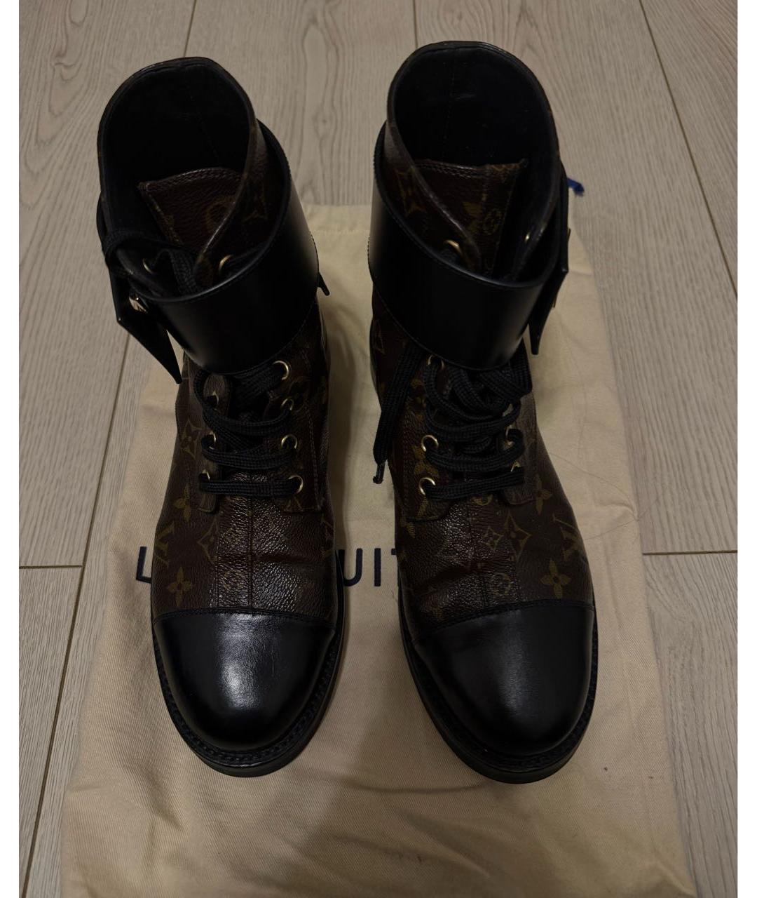 LOUIS VUITTON Коричневые ботинки, фото 2