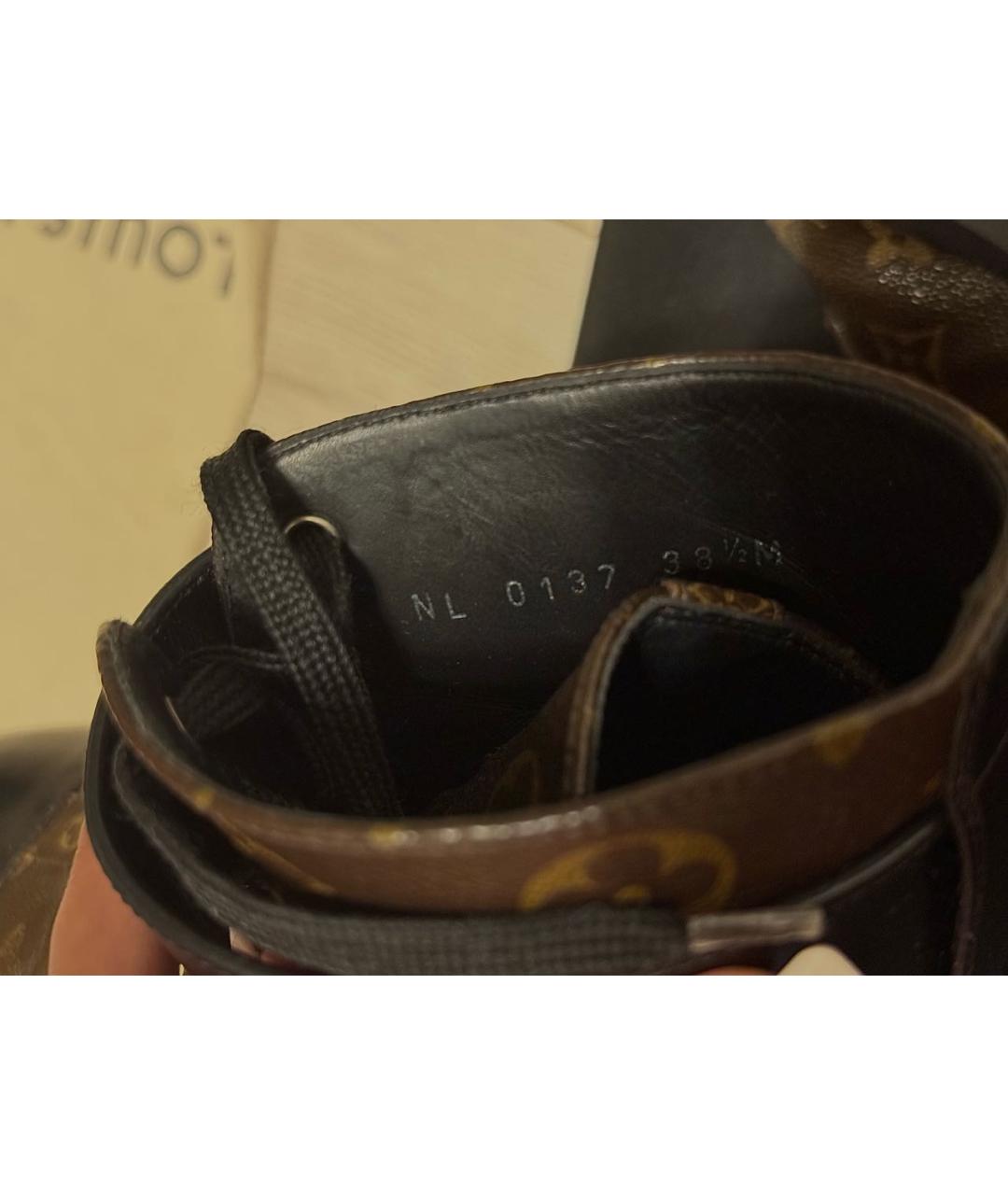 LOUIS VUITTON Коричневые ботинки, фото 5