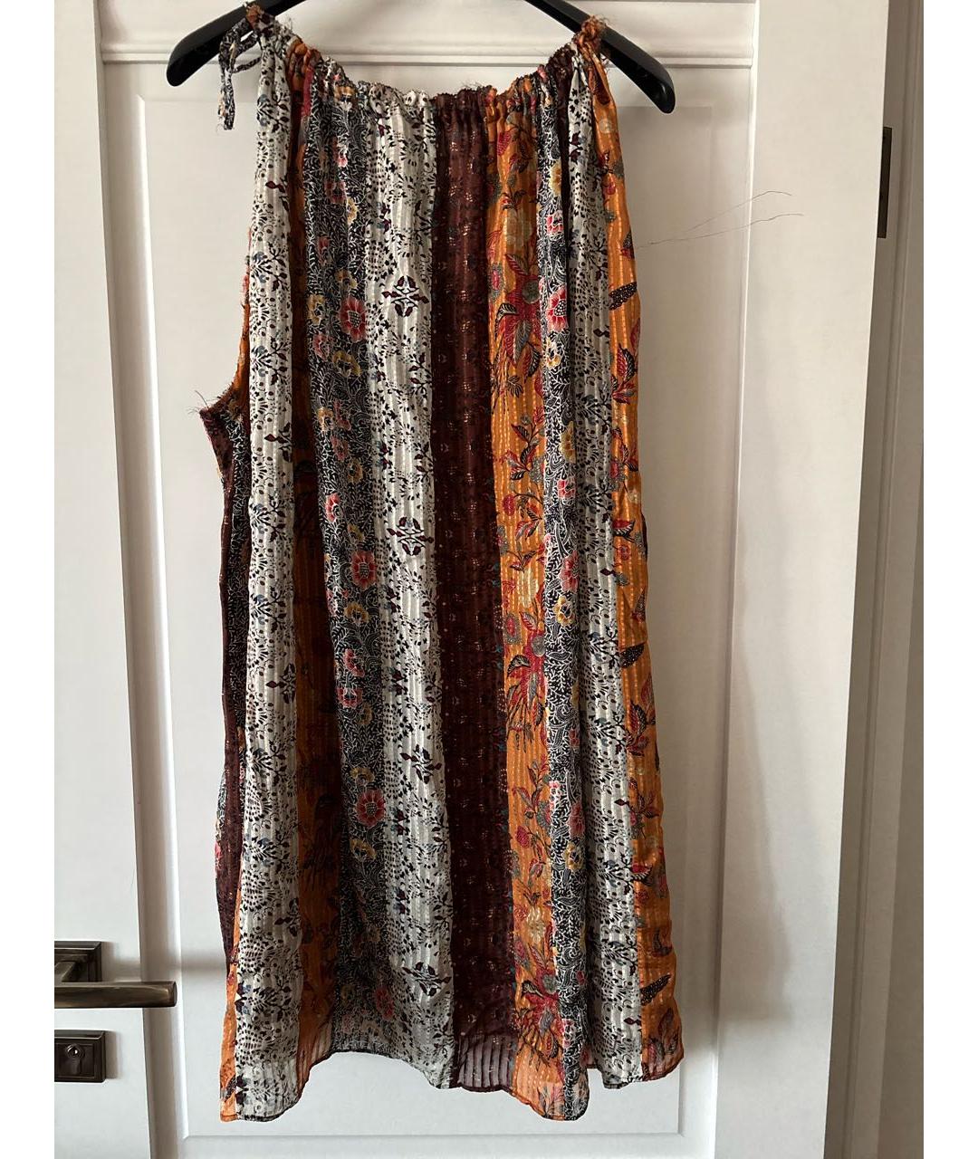 ISABEL MARANT Коричневая шелковая туника, фото 2