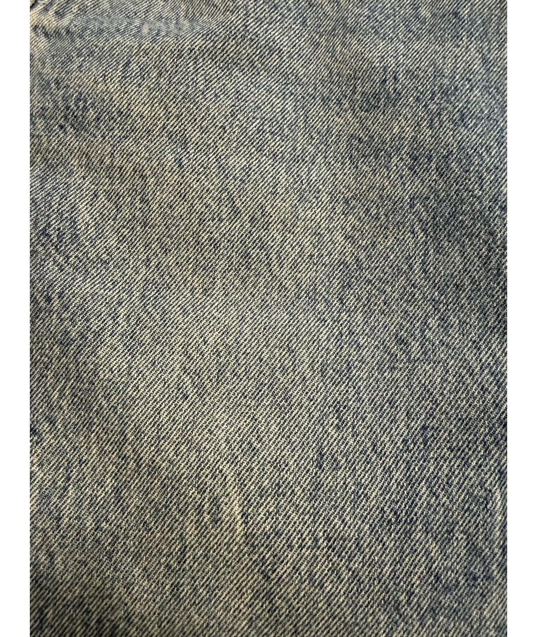 ALEXANDER WANG Синяя хлопковая юбка мини, фото 4