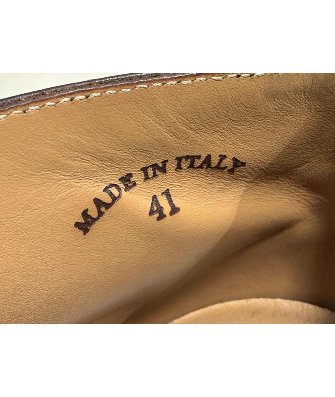 LORO PIANA Коричневые замшевые лоферы, фото 8