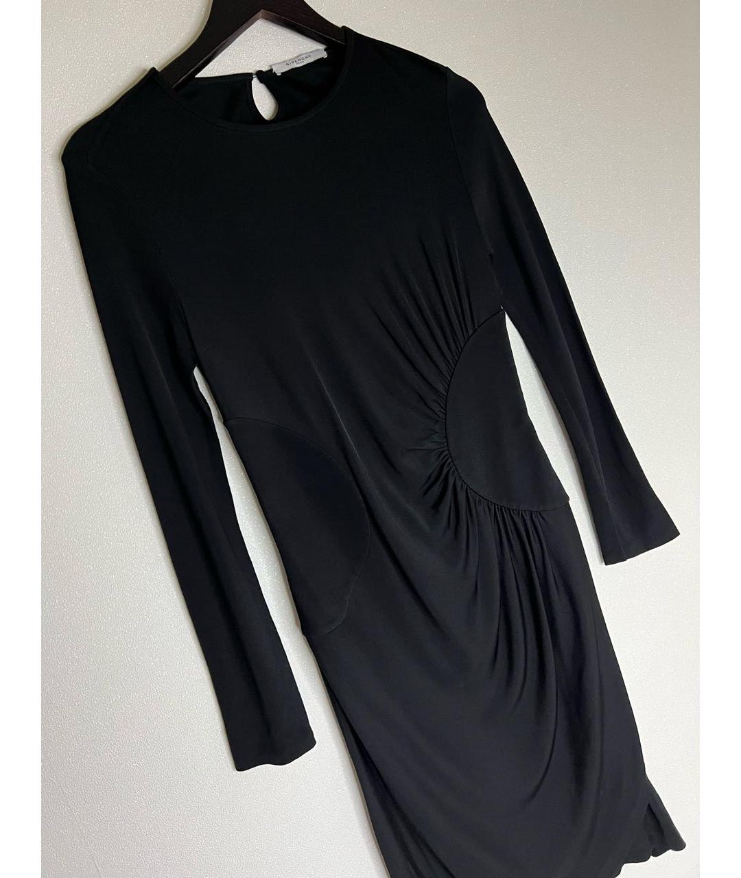GIVENCHY Черное вискозное вечернее платье, фото 3