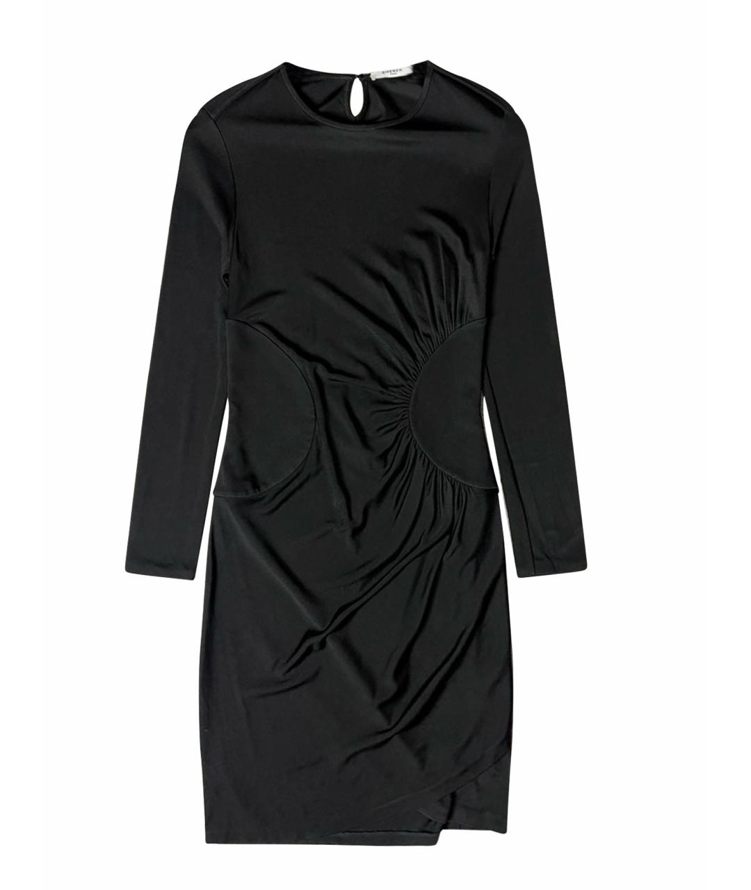 GIVENCHY Черное вискозное вечернее платье, фото 1